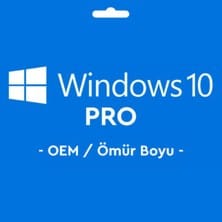 Microsoft Windows 10 Pro Oem Key Lisans Anahtarı Ömür Boyu