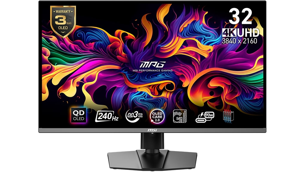31.5" MSI MPG 321URX 0.03MS 240HZ QD-OLED 3840X2160 (UHD)