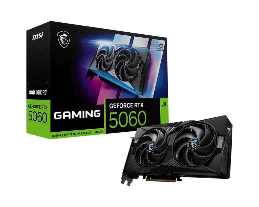 MSI GEFORCE RTX 5060 8G GAMING OC GDDR7 128B DX12 PCIE 5.0 X16 (3XDP 1XHDMI)