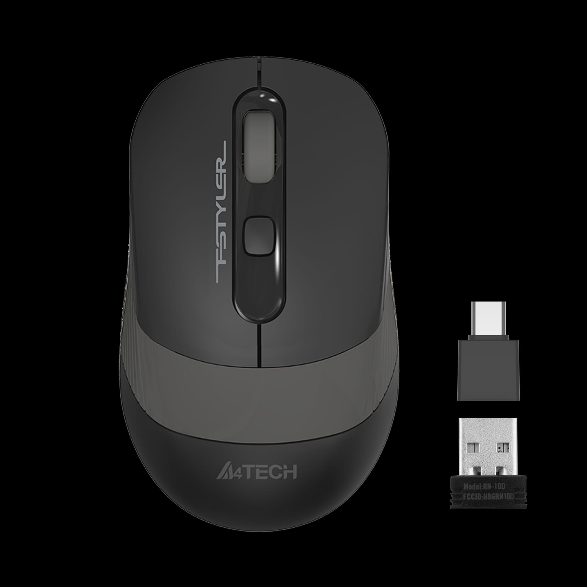 A4 TECH FG10CS SARJLI OPTIK MOUSE SILENT GRİ 2000 DPI