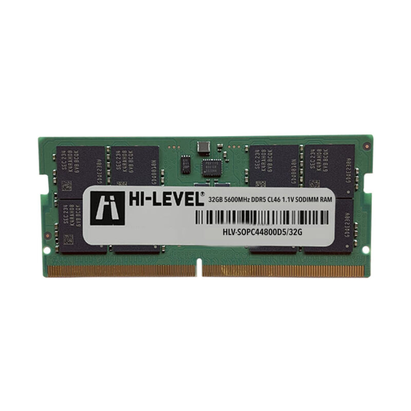 32GB HI-LEVEL DDR5 5600Mhz SODIMM 1.1V HLV-SOPC44800D5/32G