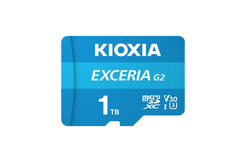 1TB KIOXIA EXCERIA G2 MICRO SDXC U3 V30 4K 100 MB/s LMEX2L001TG2