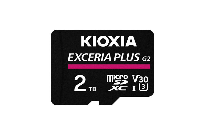2TB EXCERIA PLUS G2 MICRO SDXC 4K 100MB/s KIOXIA LMPL2M002TG2