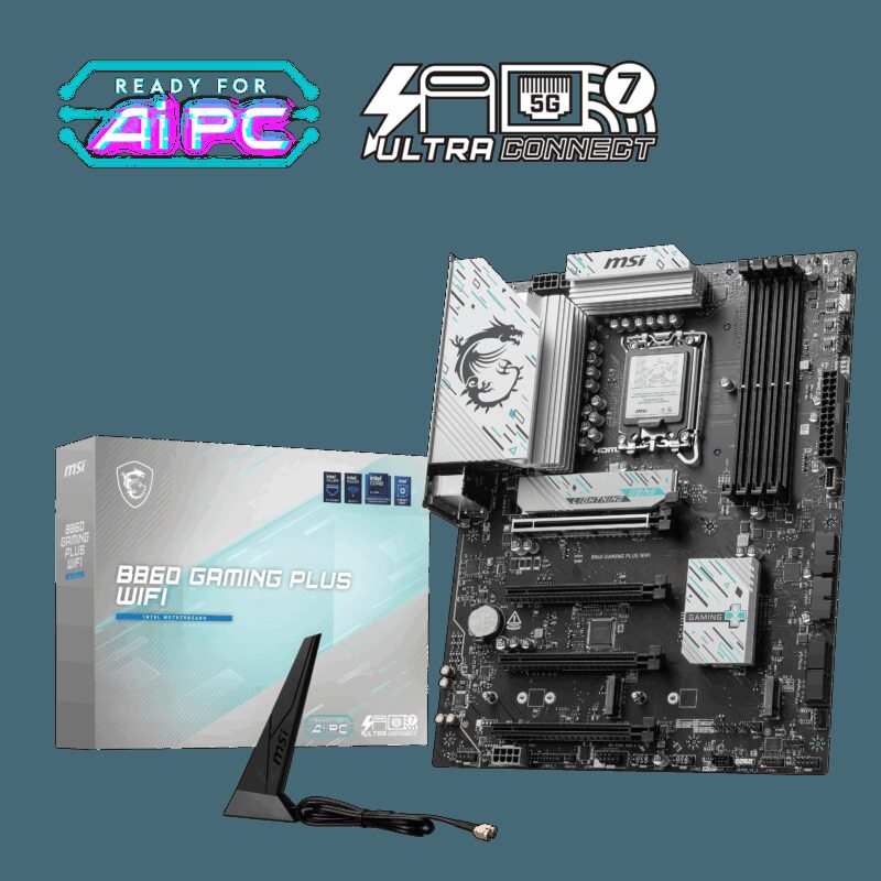 MSI MB B860 GAMING PLUS WIFI SOKET 1851 DDR5 8600MHZ(OC) 3xM.2 1x TB4 HDMI DISPLAY 5G LAN WIFI 7 ATX