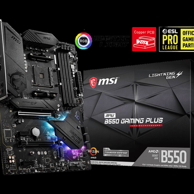 MSI MPG B550 GAMING PLUS DDR4 4400(OC)Mhz ATX AM4
