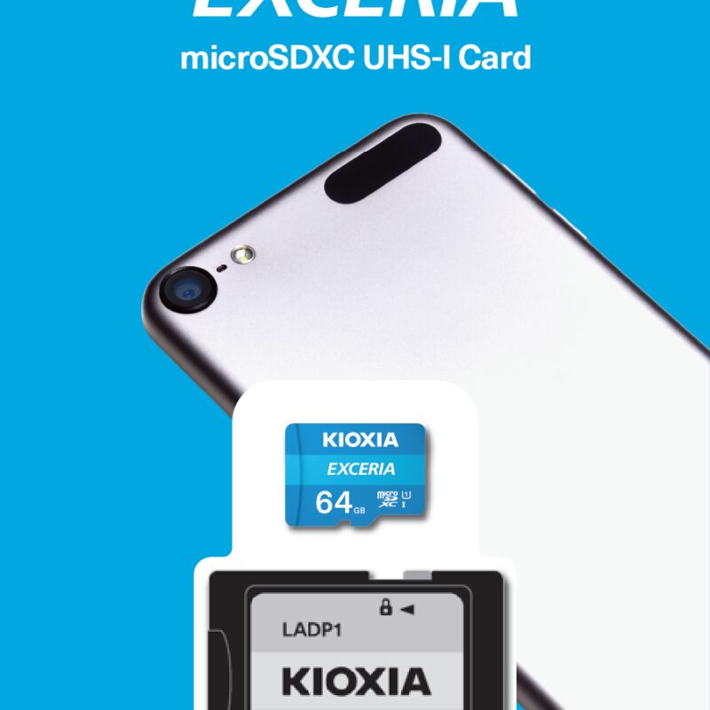 64GB MICRO SDHC C10 100MB/s KIOXIA LMEX1L064GG2