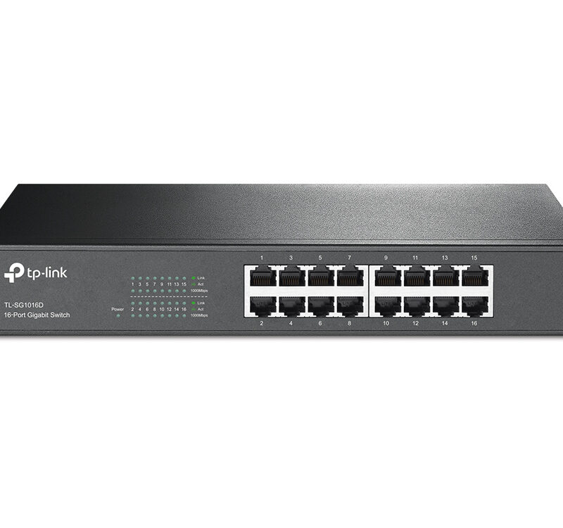 TP-LINK TL-SG1016D 16PORT 10/100/1000 YÖNETİLEMEZ SWITCH