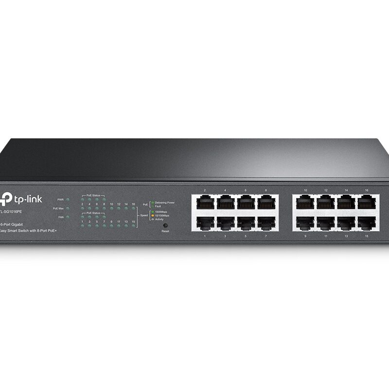 TP-LINK TL-SG1016PE 16PORT 10/100/1000 YÖNETİLEBİLİR POE SWITCH